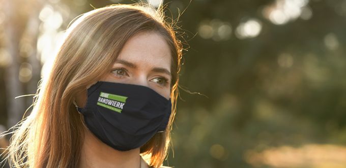 Masque Noir personnalisé JHL + votre Logo